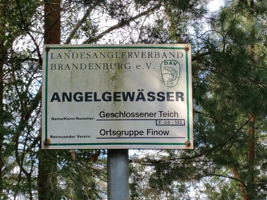 Geschlossener Teich (Finowfurt) angeln