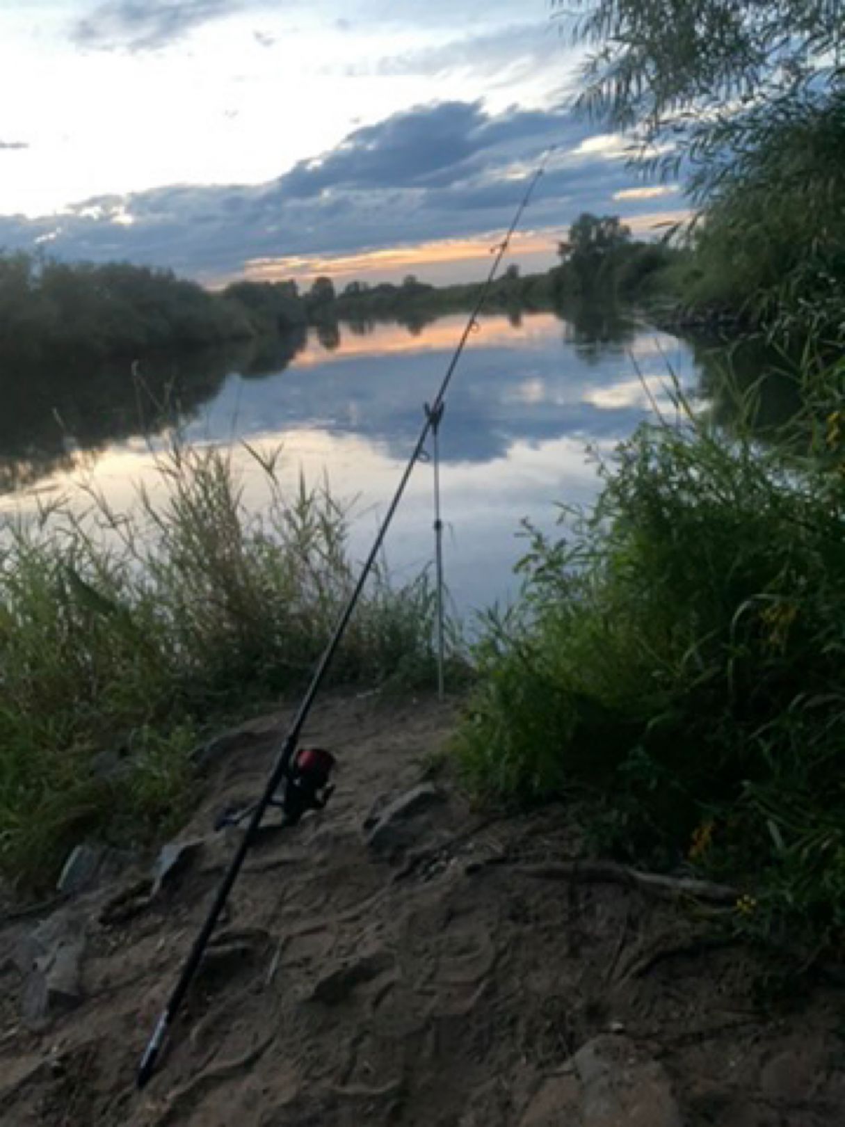 Angeln in Hassel (Weser)