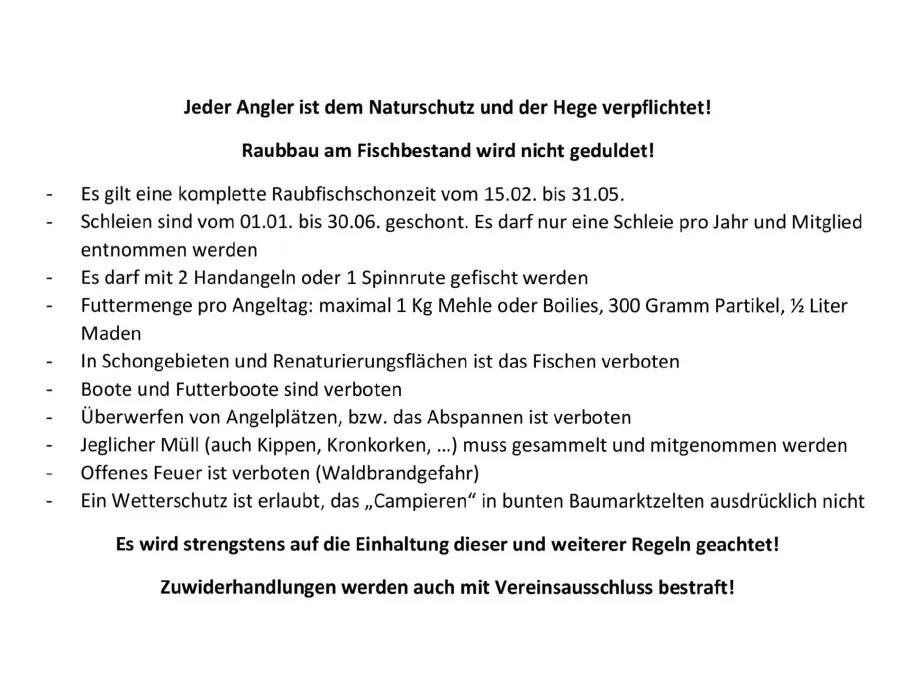 Vereinsgewässer Steinhagen angeln