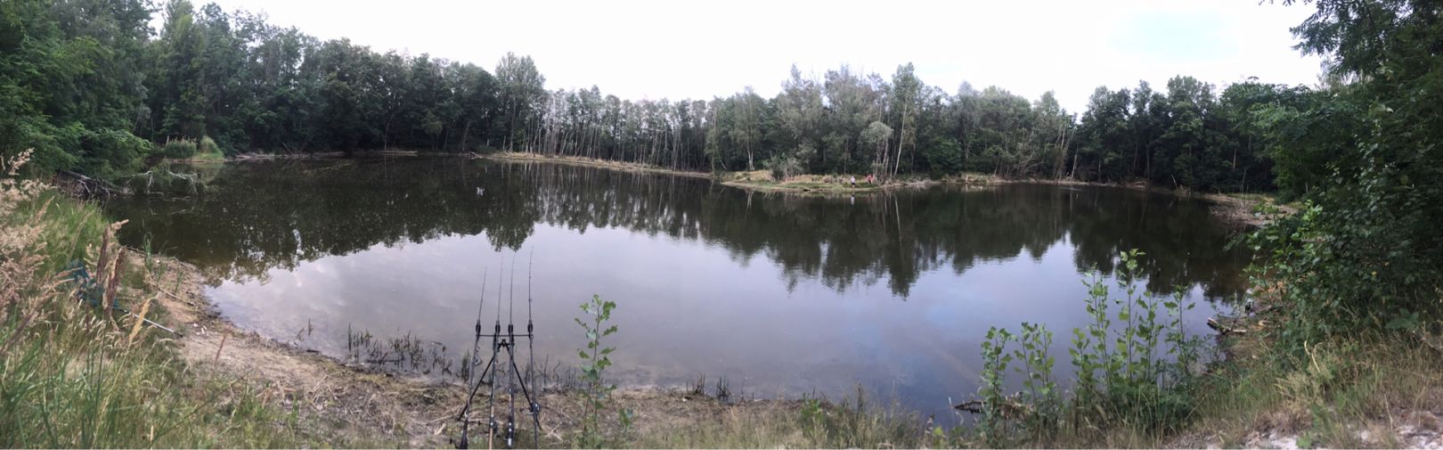 Seen an der Seilbahn Morl angeln