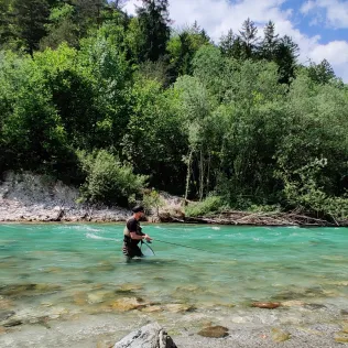Berchtesgadener Ache (Unterau)